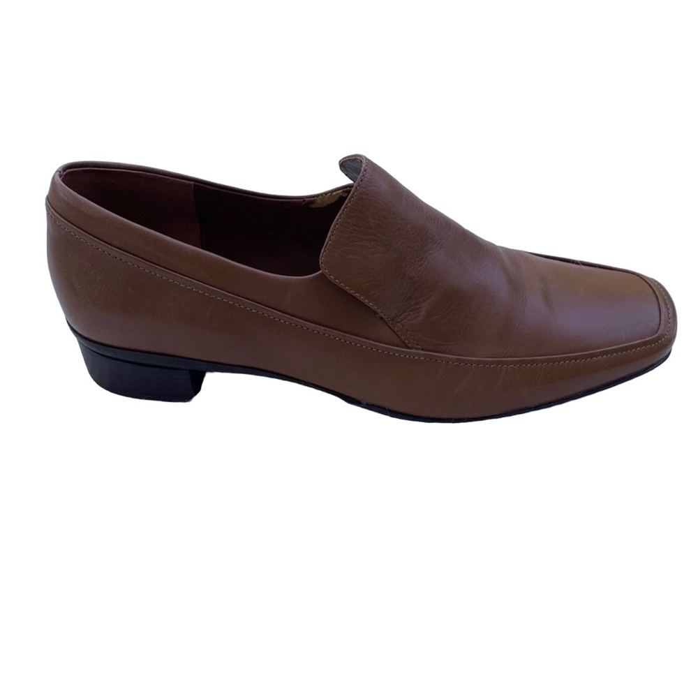 Rockport Brown Leather Slip On Loafer Shoe Women’s  8.5